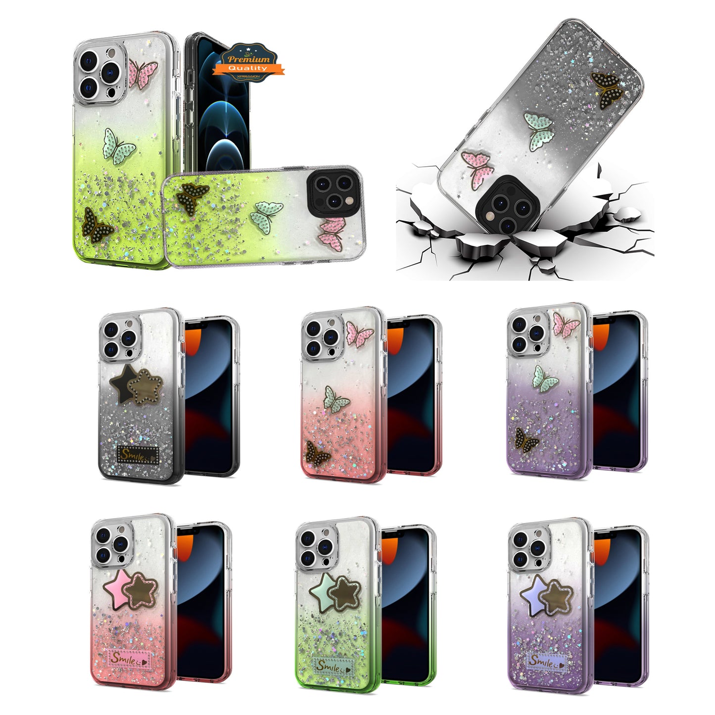 For Motorola Moto G Power 2022 Fashion Graphic Pattern Design Epoxy Colorful Skin Glitter Hybrid Bling TPU Hard Impact Armor  Phone Case Cover