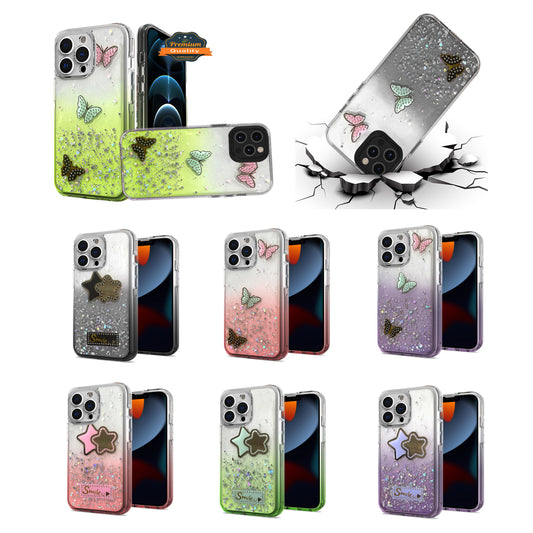 For Motorola Moto G Pure Fashion Graphic Pattern Design Epoxy Colorful Skin Glitter Hybrid Bling TPU Hard Impact Armor  Phone Case Cover