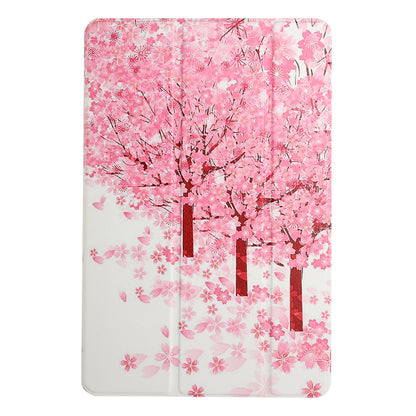 Case for Samsung Galaxy Tab S6 Lite 10.4" Design Lightweight Trifold Stand Magnetic Closure PU Leather Hard Folio Hybrid Protective Tablet Sakura Flowers Tablet Cover