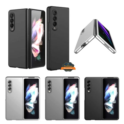 For Samsung Galaxy Z Fold 3 5G Ultra Slim Flip Snap On Hybrid Shockproof Hard PC + TPU Matte Finish Back Protector  Phone Case Cover