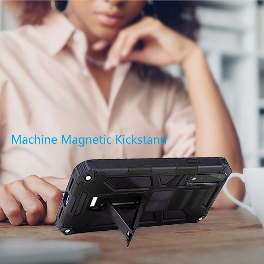 For Apple iPhone 11 (6.1") Heavy Duty Stand Hybrid [Military Grade] Rugged with Built-in Kickstand Fit Magnetic Car Mount  Phone Case Cover