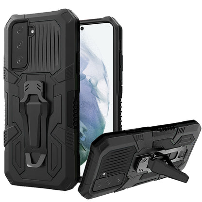 For Samsung Galaxy S22 Rugged Heavy Duty Dual Layers Hybrid Shockproof Protective with Built in Metal Clip Holder & Kickstand  Phone Case Cover