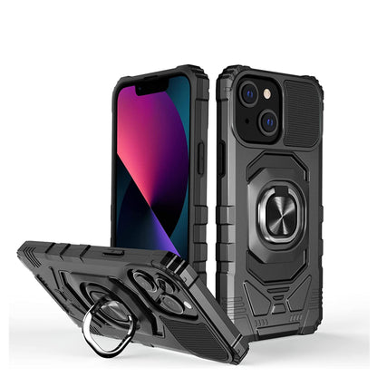 For TCL 30 XE 5G Armor Hybrid Stand Ring Hard TPU Rugged Full-Body Protective [Military-Grade] Magnetic Car Ring Holder  Phone Case Cover