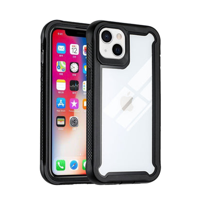 For Apple iPhone 13 Pro (6.1") Hybrid 3 in 1 Transparent Shockproof Full Body Frame Bumper Rugged Hard PC TPU Rubber Protective Heavy Duty  Phone Case Cover