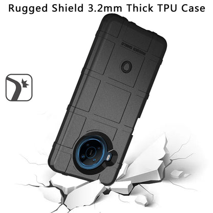 For Nokia X100 Rugged Shield Hybrid TPU 3.2mm Thick Solid Rough Armor Tactical Matte Grip Silicone Texture Anti-Drop Protective  Phone Case Cover