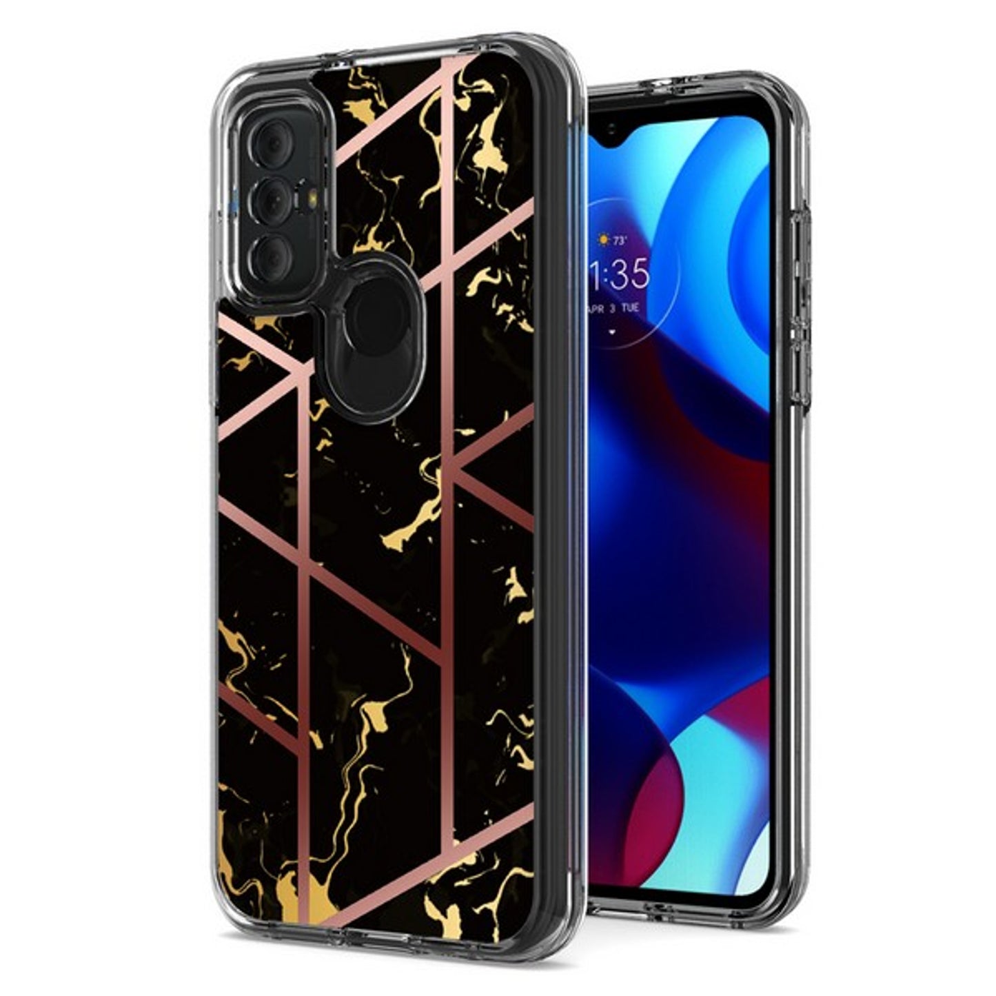 For Motorola Moto G Stylus 5G 2022 Stylish Hybrid Fashion Marble Trendy Design Hard Back Shockproof TPU Rubber Style  Phone Case Cover