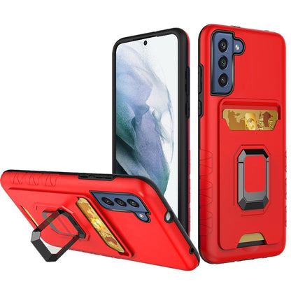 For Samsung Galaxy S22 /Plus Ultra Wallet Case Designed with Credit Card Holder & Ring Stand Kickstand Heavy Duty Hybrid Armor  Phone Case Cover