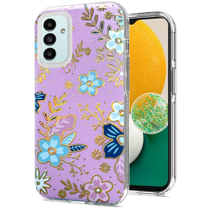 For Apple iPhone 11 (6.1") Stylish Gold Layer Design Hybrid Rubber TPU Hard PC Shockproof Armor Rugged Slim Fit  Phone Case Cover