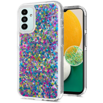 For Samsung Galaxy A13 5G Colorful Glitter Bling Sparkle Epoxy Glittering Shining Hybrid Hard Silicone Shockproof  Phone Case Cover