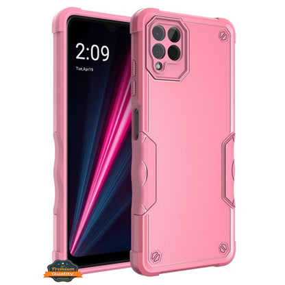 For T-Mobile Revvl 6 Pro 5G /Revvl 6 5G Hybrid Shockproof Heavy-Duty Tough Rugged Hard PC Soft TPU Lightweight Slim  Phone Case Cover