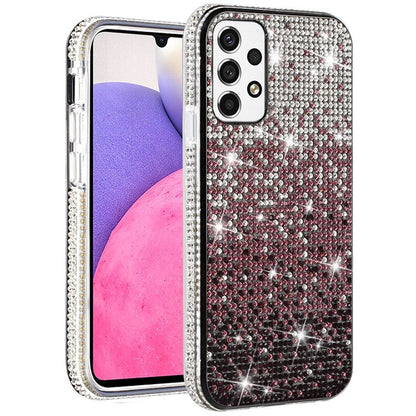 For Samsung Galaxy A33 5G Glitter Bling Ultra Thin TPU Sparkle Diamond Rhinestone Shiny Full Cover Crystal Stones Back  Phone Case Cover