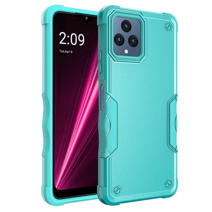 For T-Mobile Revvl 6 Pro 5G /Revvl 6 5G Hybrid Shockproof Heavy-Duty Tough Rugged Hard PC Soft TPU Lightweight Slim  Phone Case Cover