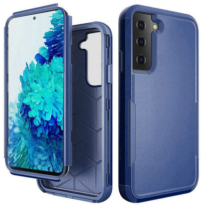 For Apple iPhone 11 (6.1") Hybrid Rugged Hard Shockproof Drop-Proof with 3 Layer Protection, Military Grade Heavy-Duty Blue Phone Case Cover