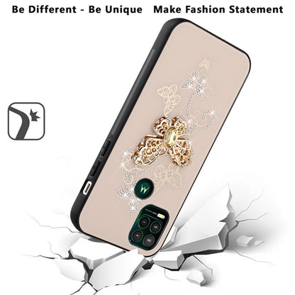 For Apple iPhone 13 Pro (6.1") 3D Diamond Bling Sparkly Glitter Ornaments Engraving Hybrid Armor Rugged Metal Fashion  Phone Case Cover