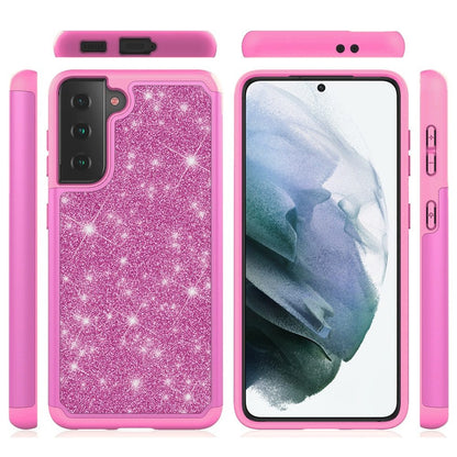 For Apple iPhone 13 Pro Max (6.7") Glitter Sparkle Bling Shinny Hybrid Slim Rhinestone 2 in 1 Hard PC & Soft TPU Rugged Protective  Phone Case Cover