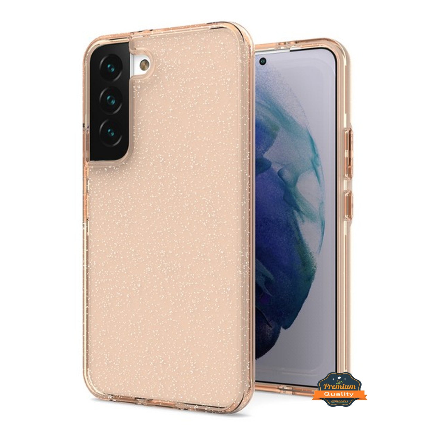 For Samsung Galaxy S22 Plus Glitter Sparkle Bling Shiny Thin Ultra Slim Hybrid Shockproof Rubber Silicone Soft TPU Gel Protective  Phone Case Cover