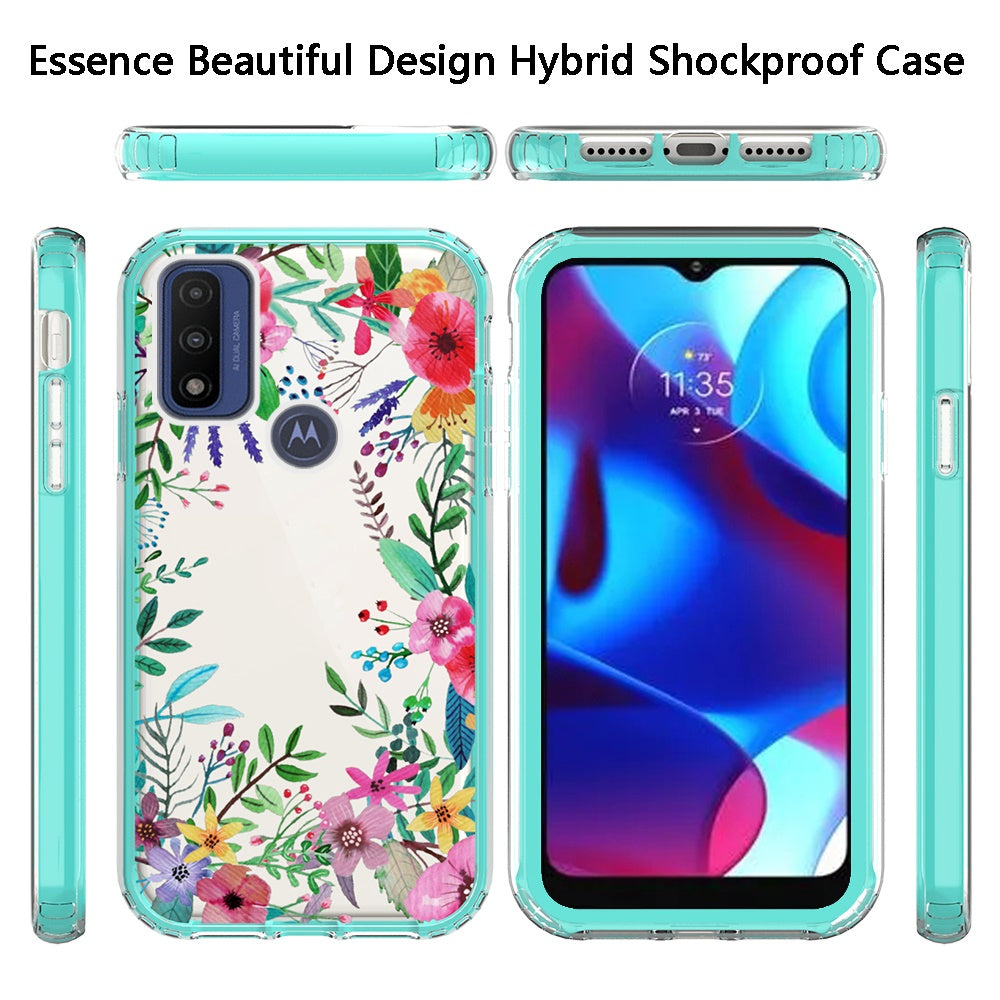 For Motorola Moto G Pure Beautiful Design 3 in 1 Hybrid Triple Layer Armor Hard Plastic Rubber TPU Shockproof Protective Frame  Phone Case Cover