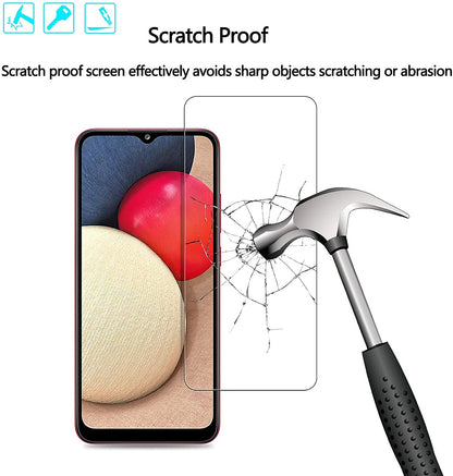 For Cricket Debut Tempered Glass Screen Protector HD Clear Transparent [Bubble Free, Case Friendly] 9H Hardness Glass Screen Guard Clear Screen Protector