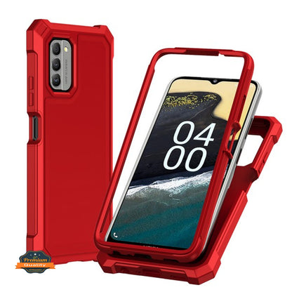 For T-Mobile Revvl 6 Pro 5G /Revvl 6 5G Hybrid 2in1 Front Bumper Frame Cover Square Edge Shockproof TPU + Hard PC  Phone Case Cover