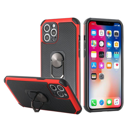 For Apple iPhone 11 (6.1") Slim Rugged TPU Shockproof Hybrid with Magnetic Ring Stand Holder  Phone Case Cover