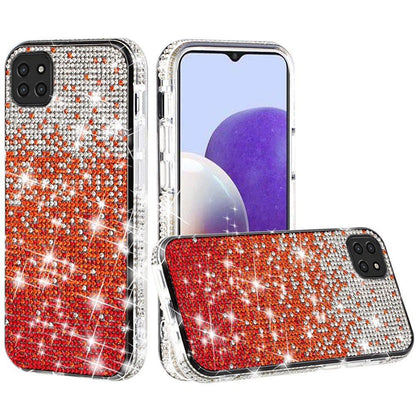 For Boost Mobile Celero 5G Glitter Bling Ultra Thin TPU Sparkle Diamond Rhinestone Shiny Full Cover Crystal Stones Back  Phone Case Cover