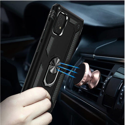 For Samsung Galaxy S9 /S9 Plus Hybrid Durable PC Dual Layer TPU 360° Rotatable Ring Stand Holder Kickstand Fit Magnetic Car Mount  Phone Case Cover