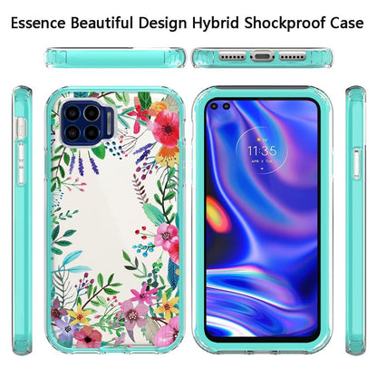 For Motorola Moto G Pure Beautiful Design 3 in 1 Hybrid Triple Layer Armor Hard Plastic Rubber TPU Shockproof Protective Frame  Phone Case Cover