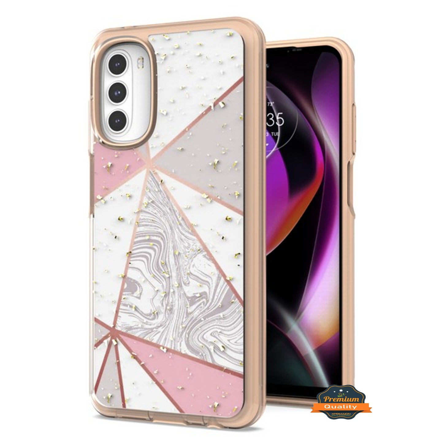 For Motorola Moto G 5G 2022 Fashion Pattern Design Shockproof Protection Soft TPU Frame and Hard PC Back Slim  Phone Case Cover