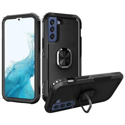 For Apple iPhone 11 (6.1") Heavy Duty 3in1 Magnetic Ring Kickstand Stand Hybrid Shockproof Military-Grade Drop Protection  Phone Case Cover