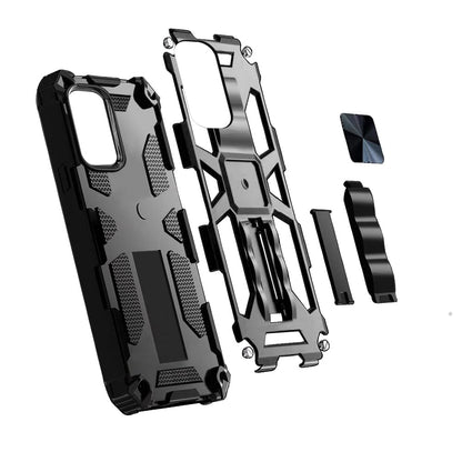 For Apple iPhone 8 Plus/7 Plus/6 6S Plus Heavy Duty Stand Hybrid Shockproof [Military Grade] Rugged Built-in Kickstand Black Phone Case Cover