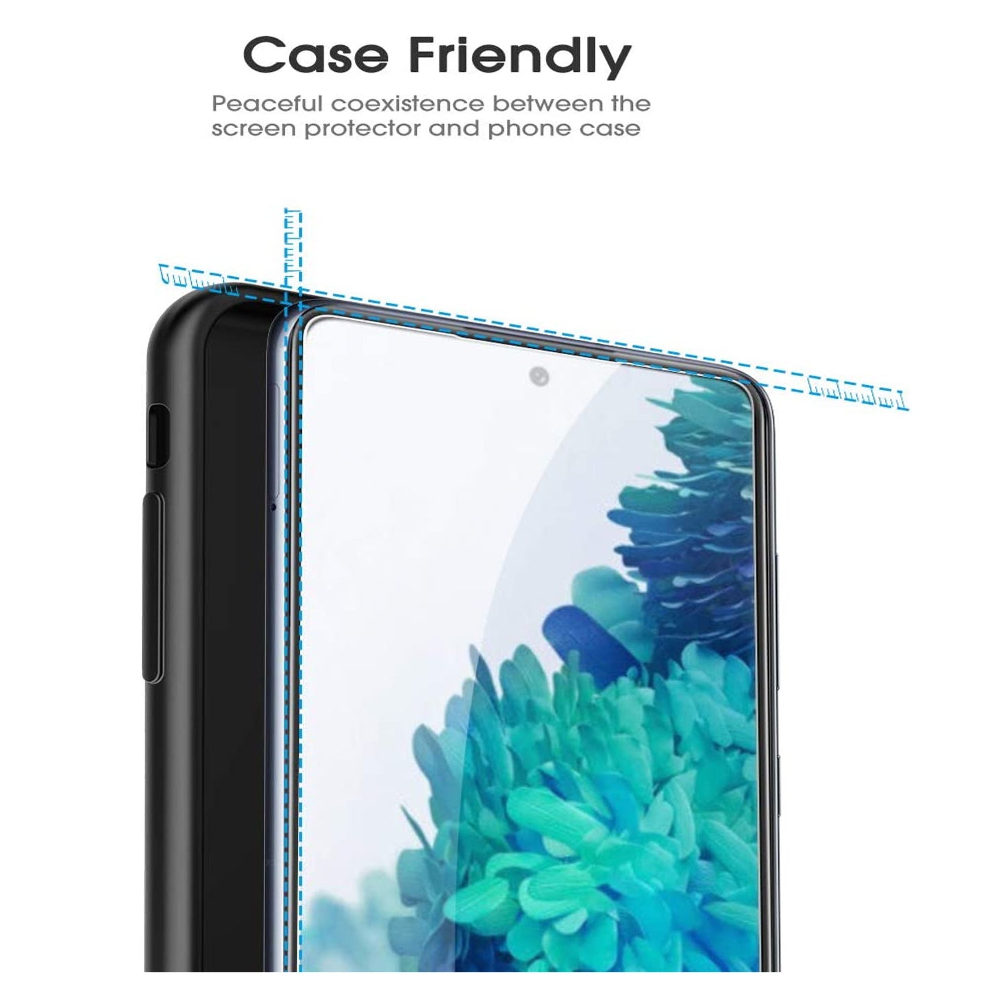 For Samsung Galaxy A71 5G Screen Protector Tempered Glass Ultra Clear Anti-Glare 9H Hardness Screen Protector Glass Film [Case Friendly] Clear Screen Protector