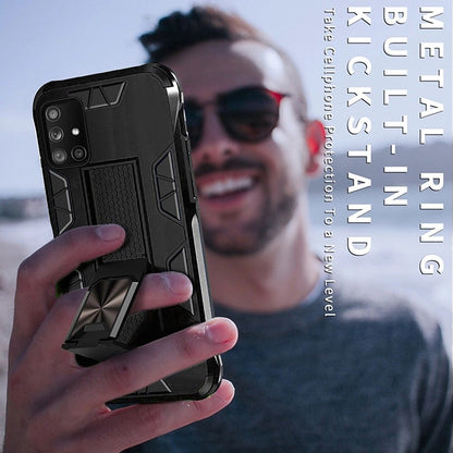 For Samsung Galaxy A71 5G Hybrid Cases with Built-in Slide Kickstand Stand Holder Full Body Heavy Duty Rugged Military Grade  Phone Case Cover