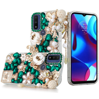 For Apple iPhone 13 Pro Max 6.7" Bling Crystal 3D Full Diamonds Luxury Sparkle Rhinestone Hybrid Protective  Phone Case Cover