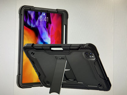 Case for Apple iPad 9th /8th /7th Gen 10.2 inch (2021) Tough Tablet Strong with Kickstand Hybrid Heavy Duty High Impact Shockproof Stand Black Tablet Cover