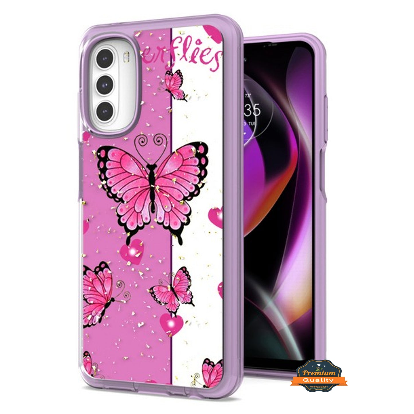 For Motorola Moto G 5G 2022 Fashion Pattern Design Shockproof Protection Soft TPU Frame and Hard PC Back Slim  Phone Case Cover