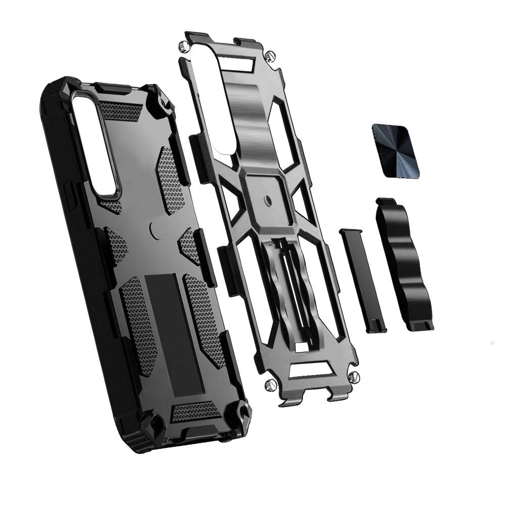 For Apple iPhone 11 (6.1") Heavy Duty Stand Hybrid [Military Grade] Rugged with Built-in Kickstand Fit Magnetic Car Mount  Phone Case Cover