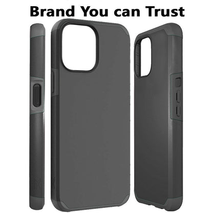 For Apple iPhone 13 / Pro Max Mini Ultra Slim Corner Protection Shock Absorption Hybrid Dual Layer PC + TPU Armor Defender  Phone Case Cover