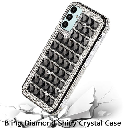 For Samsung Galaxy A13 5G Fashion Luxury 3D Bling Diamonds Rhinestone Jeweled Shiny Crystal Hybrid TPU Bumper Hard  Phone Case Cover