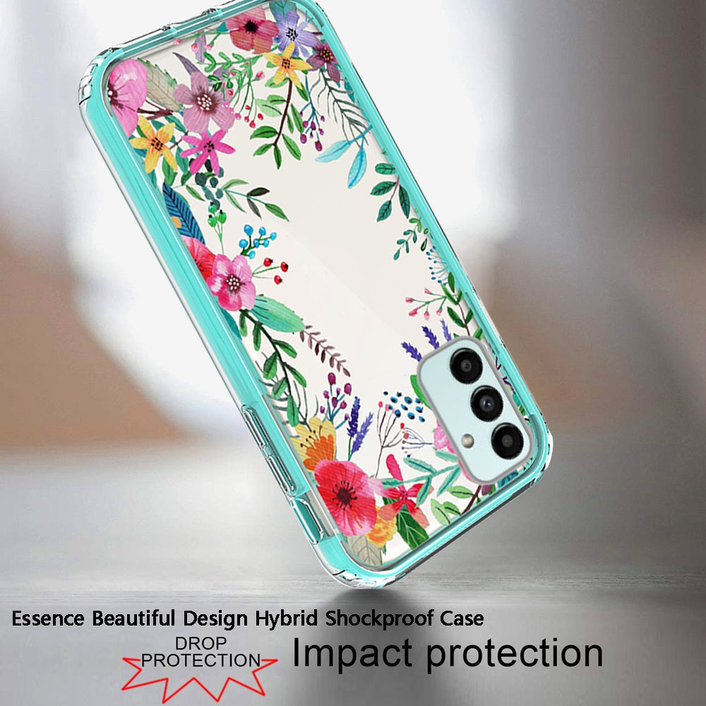 For Samsung Galaxy A13 5G Beautiful Design 3 in 1 Hybrid Triple Layer Armor Hard Plastic Soft Rubber TPU Shockproof Protective Frame  Phone Case Cover