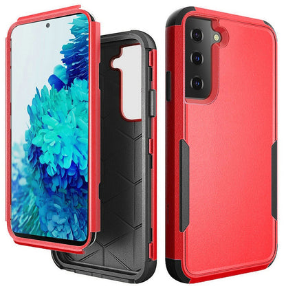 For Apple iPhone 11 (6.1") Hybrid Rugged Hard Shockproof Drop-Proof with 3 Layer Protection, Military Grade Heavy-Duty Red Phone Case Cover