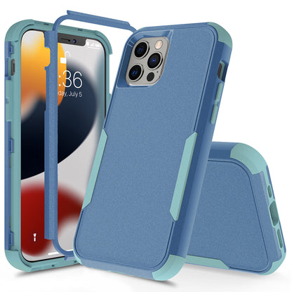 For Apple iPhone 13 /Pro Max Mini Armor 3 in 1 Three Layer Heavy Duty Rugged Hybrid Hard PC Soft TPU Bumper Shockproof Full Protective  Phone Case Cover