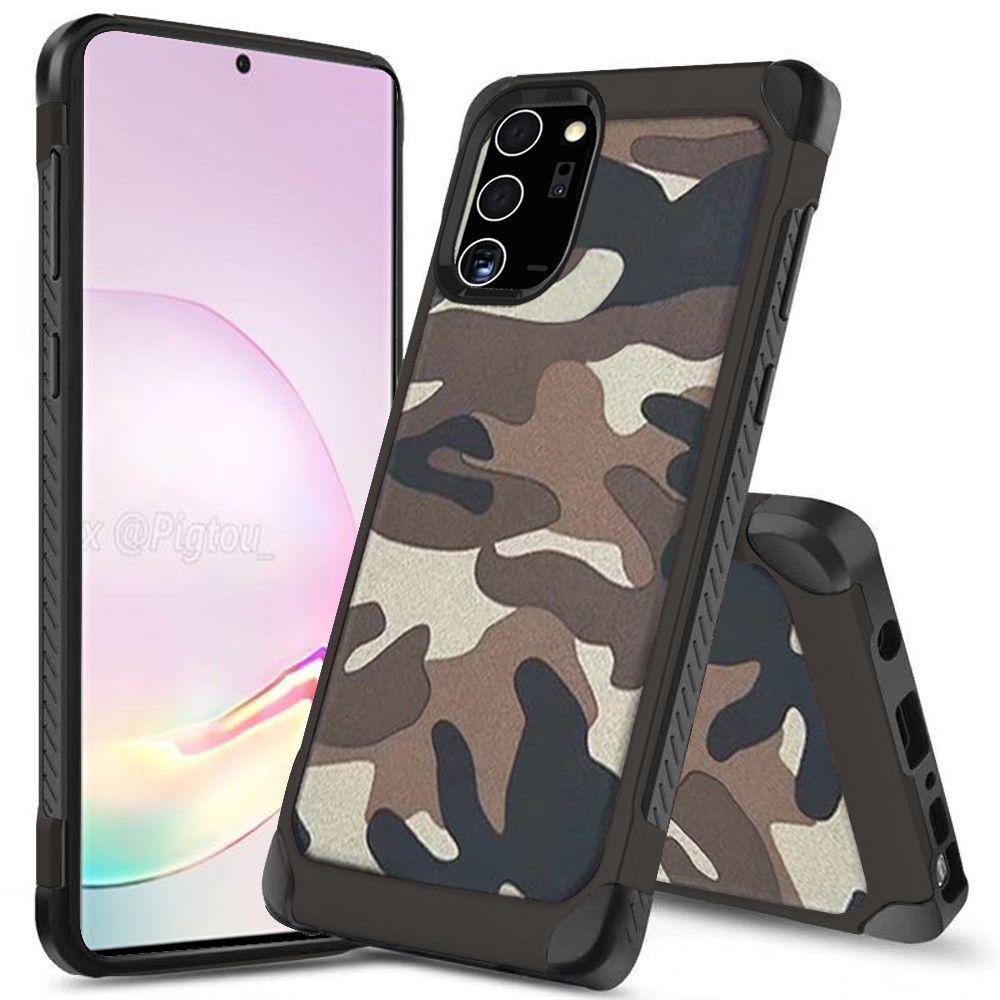 For Apple iPhone 13 Pro Max (6.7") Shockproof Slim Hybrid Silicone Camouflage Camo Design Dual Layer Rubberized TPU Hard Shell Armor  Phone Case Cover