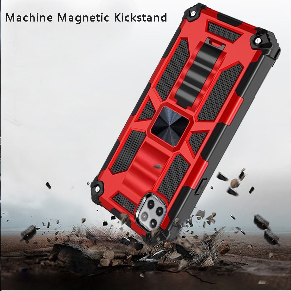 For Boost Mobile Celero 5G Heavy Duty Stand Hybrid Shockproof [Military Grade] Rugged Protective with Built-in Kickstand Fit Magnetic Car Mount  Phone Case Cover