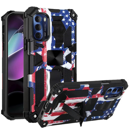 For Motorola Moto G 5G 2022 Heavy Duty Stand Hybrid Shockproof [Military Grade] Rugged Protective Built-in Kickstand  Phone Case Cover