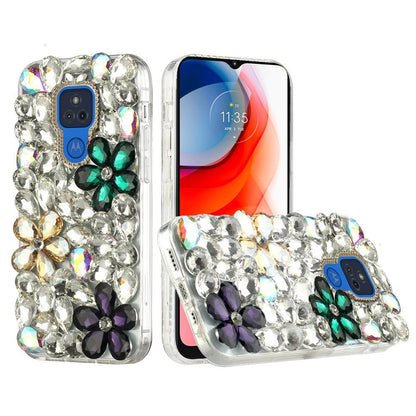 For Samsung Galaxy S21 Luxury Bling Clear Crystal 3D Full Diamonds Luxury Sparkle Rhinestone Hybrid Protective Green/ Gold/ Purple Phone Case Cover