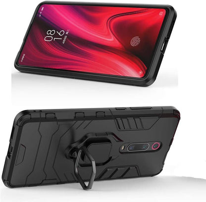 For Motorola Moto G Power 2022 Hybrid Heavy Duty Armor Protective Bumper with 360° Degree Ring Holder Kickstand [Military-Grade]  Phone Case Cover