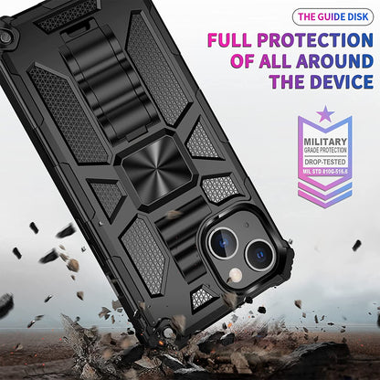 For AT&T Maestro Max Built in Magnetic Kickstand, Military Hybrid Bumper Heavy Duty Dual Layers Rugged Protective  Phone Case Cover