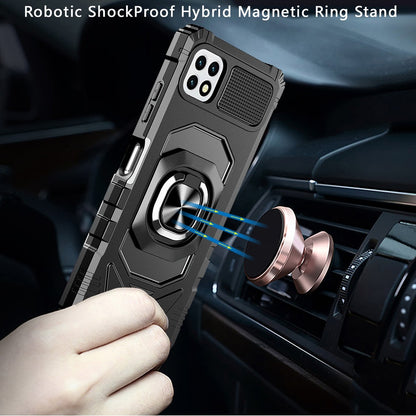 For Samsung Galaxy A53 5G Hybrid Dual Layer with Rotate Magnetic Ring Stand Holder Kickstand, Rugged Shockproof Protective  Phone Case Cover