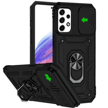 For Samsung Galaxy A53 5G Case with Stand, Camera Lens Protection & 360° Rotate Ring Kickstand, Shockproof, Edge Bumper  Phone Case Cover