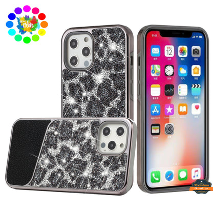 For Apple iPhone 11 Pro MAX Bling Animal Design Glitter Hybrid Thick TPU Shiny Protective Rubber Frame  Phone Case Cover